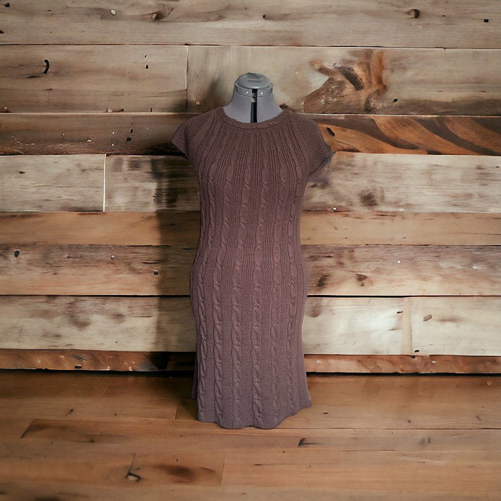 Calvin Klein Brown Sweater Dress